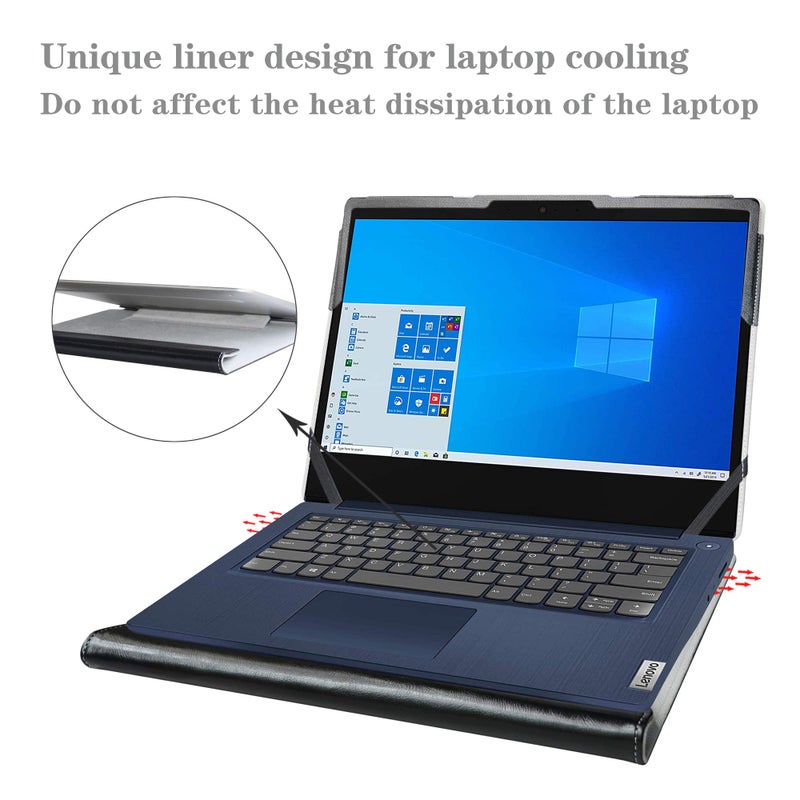 Alapmk Protective Cover Case for Lenovo Ideapad 3 14IML05 14ADA05 14ARE05 14IGL05 14IIL05/ideapad S145 S145-14IWL S145-14API 14" Laptop[Not fit IdeaPad 3 CB 14IGL05],Black - Image 3